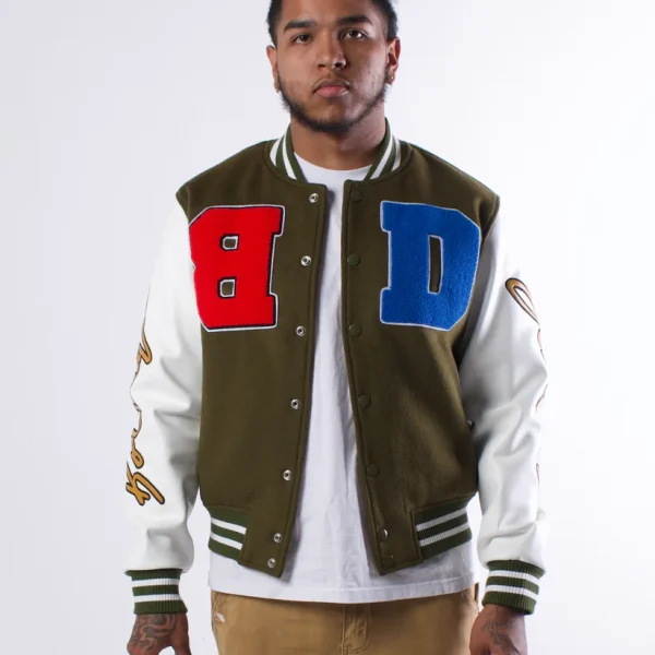 BOTTEGA DESIRES JESUS PIECE VARSITY JACKET