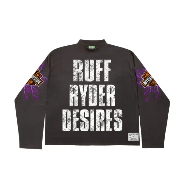 BOTTEGA DESIRES RUFF RYDER LONG SLEEVE T-SHIRT